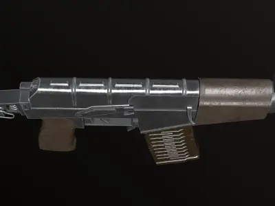 ASVal Weapon  Free low-poly 3D model