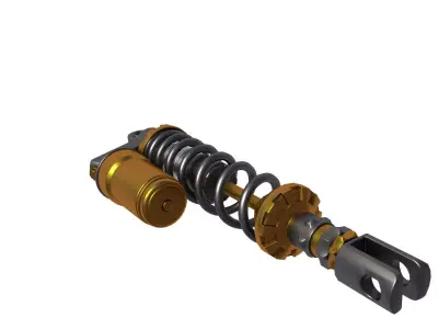 coilover shock absorber 3D model purchase