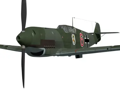Messerschmitt Bf 109 D 3D model