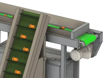 Automated Arrangement and Sorting Mechanism for Workpieces 3D model