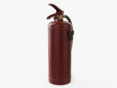 Fire extinguisher classes A and B 01 dirty 3D model