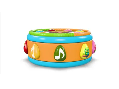 Kids Drum Toy 1 3D model
