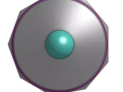 Simple UFO Flying Saucer Free 3D model