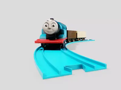 Train Toy Low-poly 3D model purchase