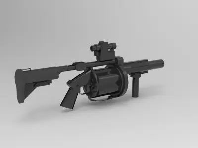 Grenade Launcher 3D model shop