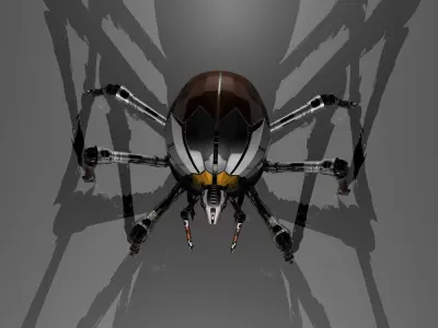 Spider robot infitrator Free 3D model