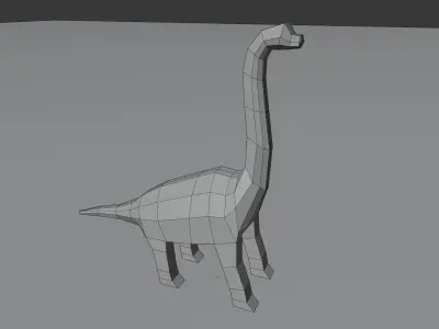 Brachiosaurus Free 3D print model
