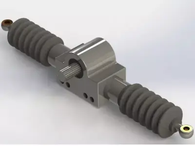14 inches Rack and Pinion Steering Free 3D model