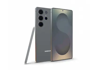 Samsung Galaxy S25 Ultra Titanium Jetblack S-Pen 3D model