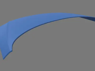 Car Bonnet 05 Low-poly 3D model