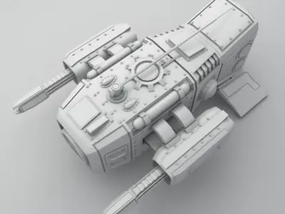 medium sentry drone 3D model