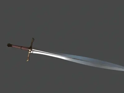 Dark Sword Low-poly 3D model buy