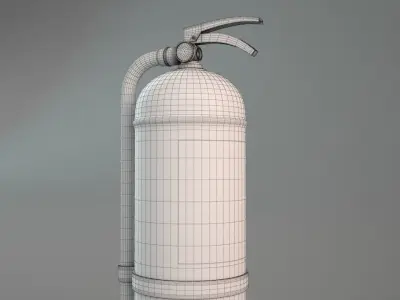 Fire Extinguisher 3D model 9