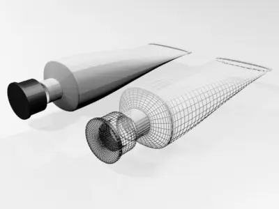 Aluminium Barrier Tube 01 3D model
