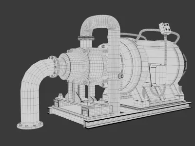Abandoned WaterPump 3D model