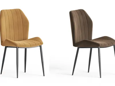 Carvelle Dining Chair 3D model