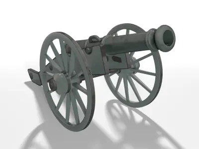 Old Cannon 3D model buy
