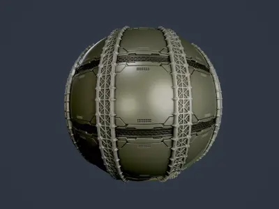 Sci-Fi Military Seamless PBR Texture 87 Texture