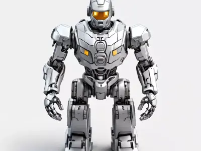 SciFi Mech Robot Game Asset Low-poly 3D model