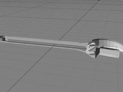 Mechanical Handtools - Adjustable Wrench 3D model