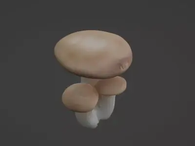 Mushroom game ready asset  3D model