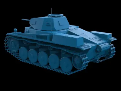 Panzer II 3D print model