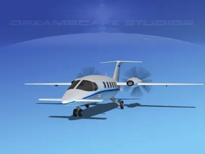 Piaggio Avanti P180 V04 3D model