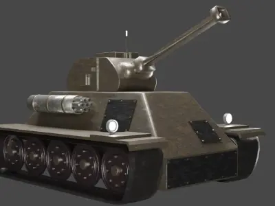 Military War Tank Free low-poly 3D model
