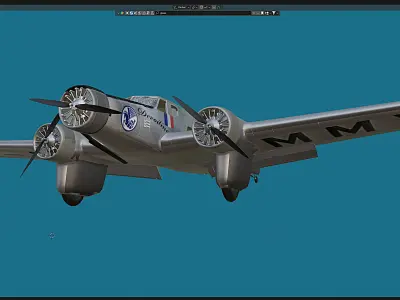 Devoitine 332 Free 3D model