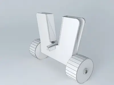 Stranding cart to the catamaran 3D model