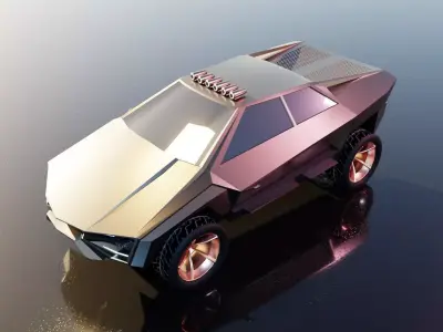 Wyvern concept car Free low-poly 3D model