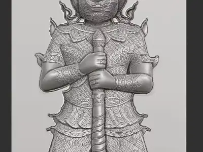 Yak Statue 3D print model Free 3D print model