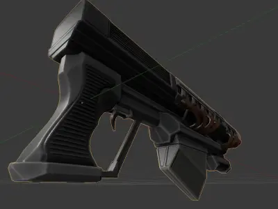 Railgun Prototype   Free low-poly 3D model