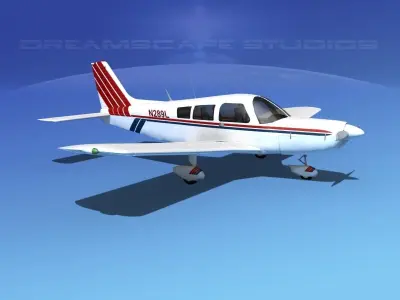 Piper PA-28 V17 3D model