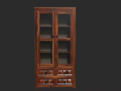 Wood Cabinet 3D model