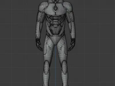 Iron man invincible - MARVEL Low-poly 3D model