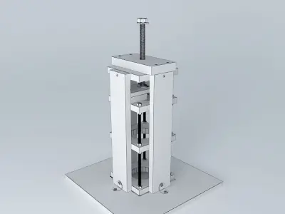Lifting system for table Router 3D model