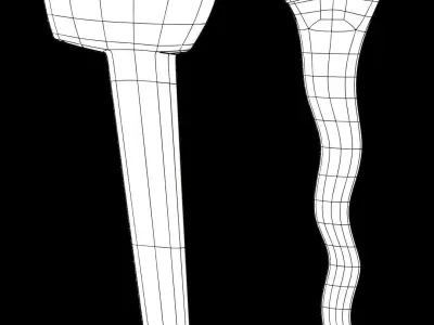 Keris Low Poly 3D model 3D model