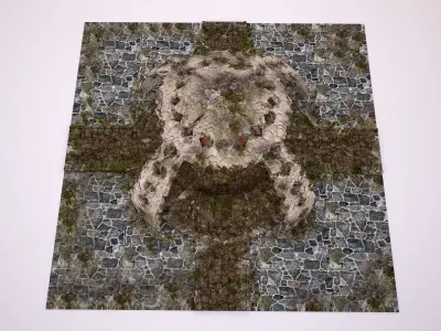 yuvarlak masa round table 3D model