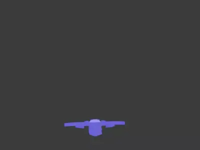 Stylized Blue Energy Sword Low Poly Game Asset Low-poly 3D model