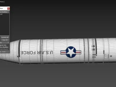 SM-78 Jupiter Ballistic Missile 3D model