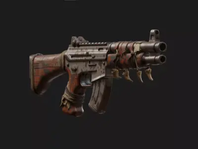 Survival Combat Rifle 3D model