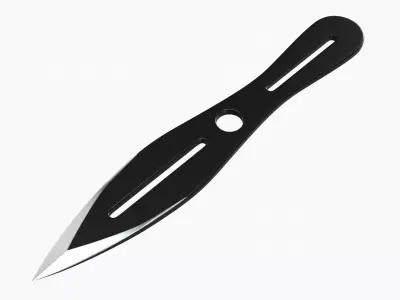 Throwing knife 09 3D model