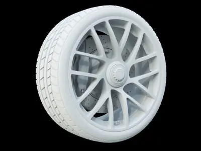 Porsche 911 Turbo S 2016 wheel 3D model