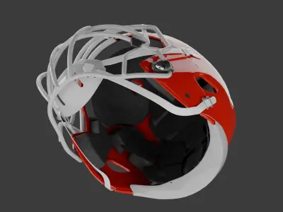 American Football Helmet 3D model get