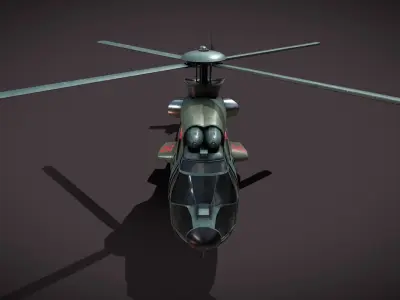 Dragon military helicopter 3D model
