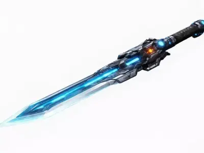 Cyberpunk Plasma Blade 3D model