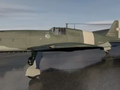 SAI Ambrosini S-403 Dardo 3D model