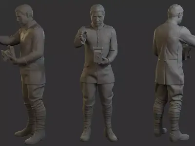 Red Baron Photographer Free 3D print model