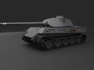 Panzerkampfwagen Tiger 2 prototype 3D model